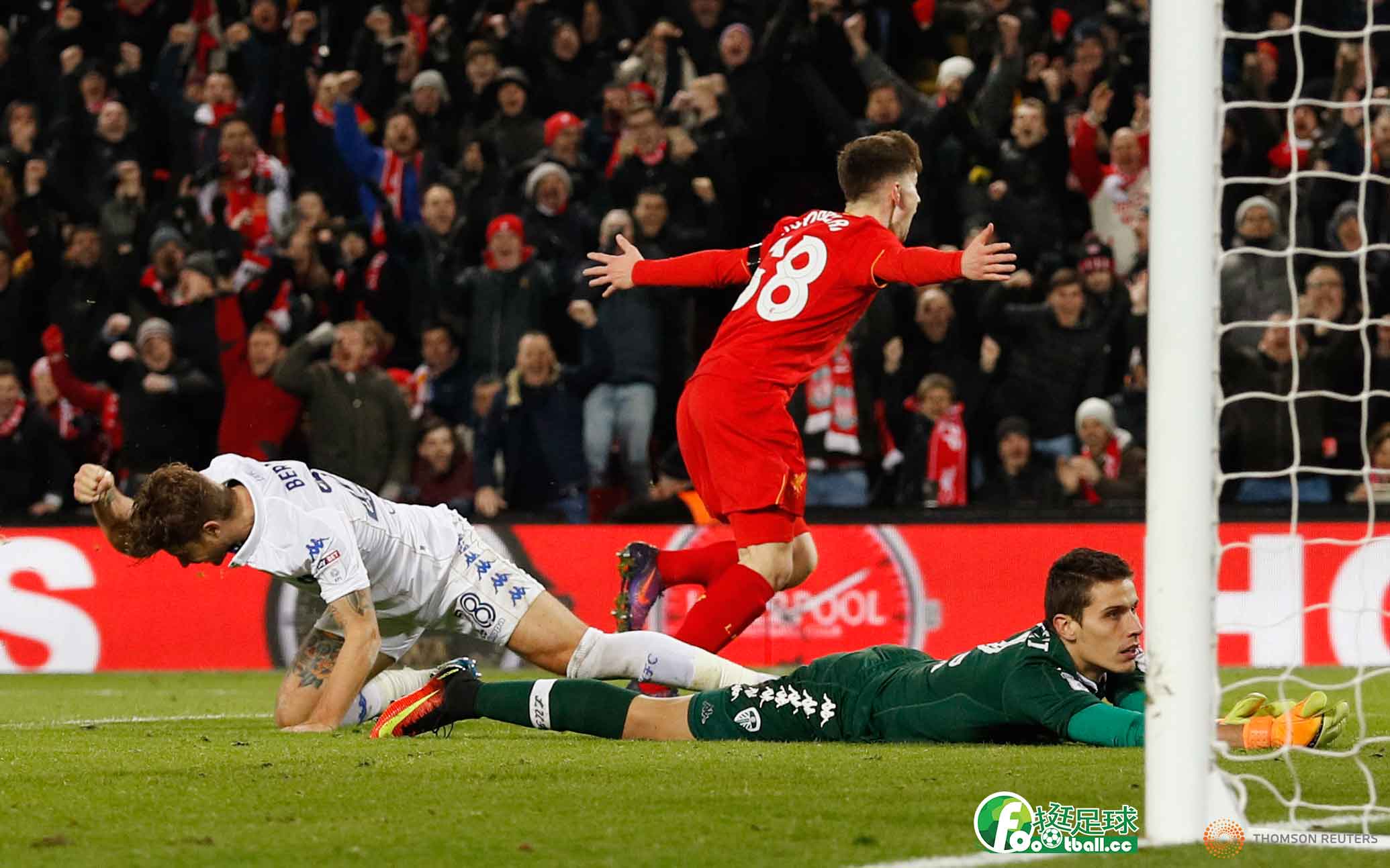 利物浦前鋒Ben Woodburn射門得分